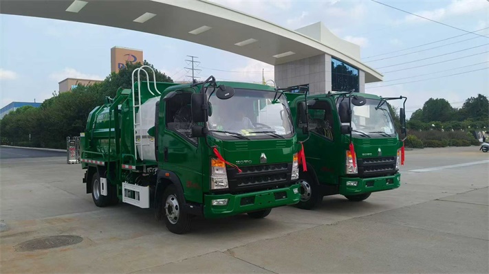 重汽豪沃蓝牌餐厨垃圾车